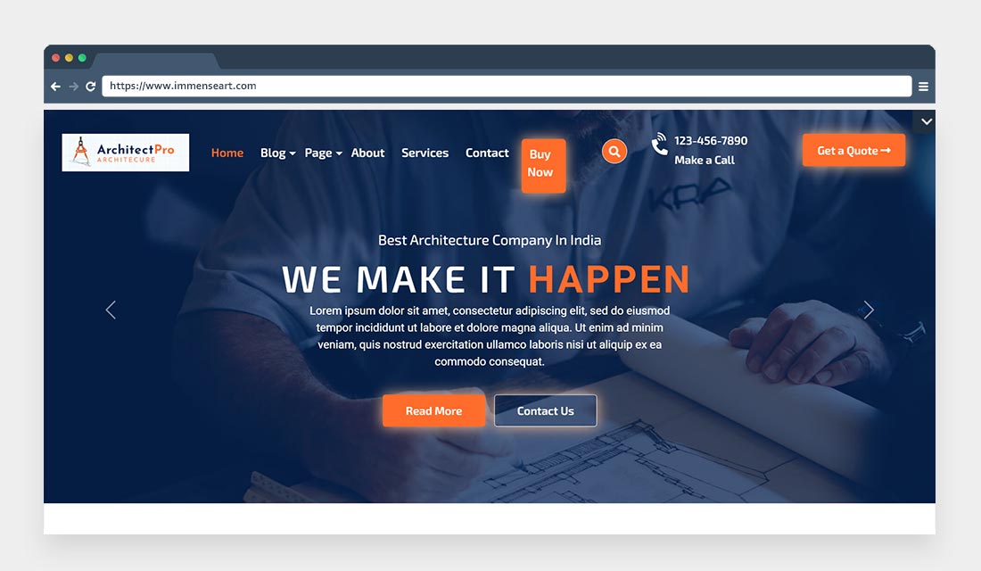  Architect WordPress Theme