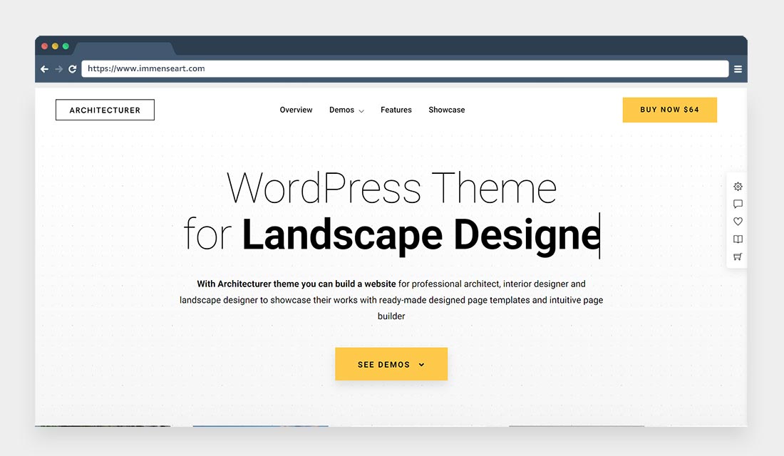 Architecturer WordPress for Interior Designer
