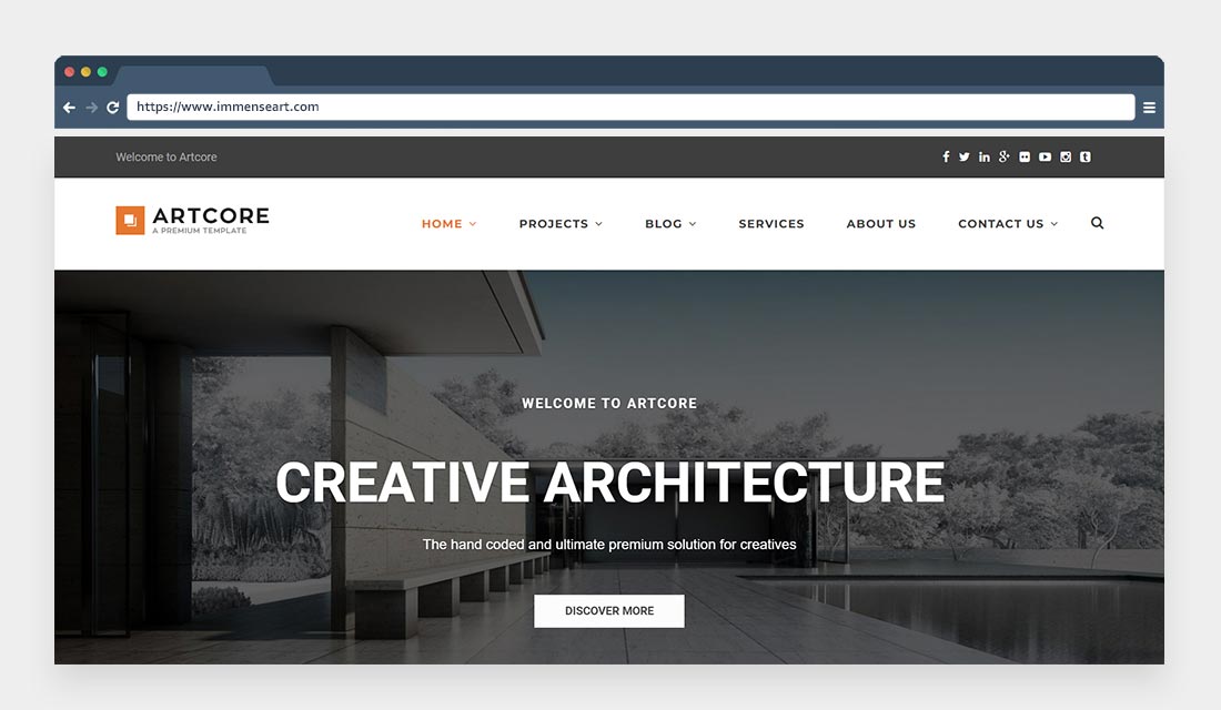 Artcore - Building Architecture WordPress Theme