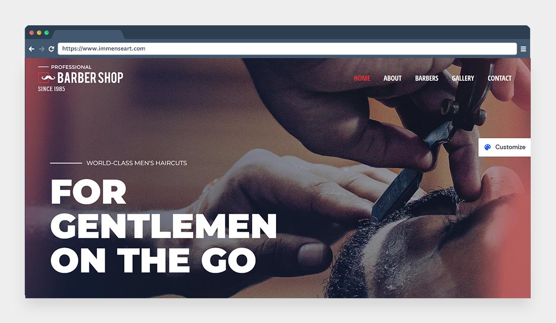 Barber Shop WordPress Theme by wpAstra