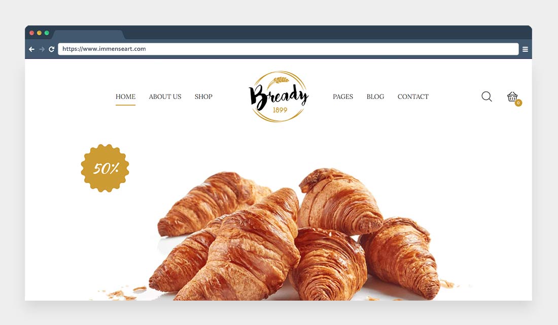 Bready-Cake Bakery WordPress Theme