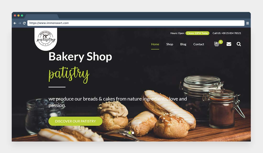 Cake & Bakery WordPress Theme