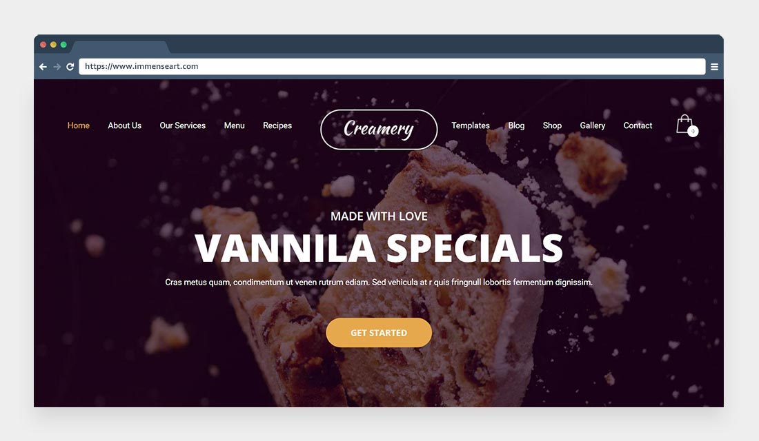 Creamery WordPress Theme