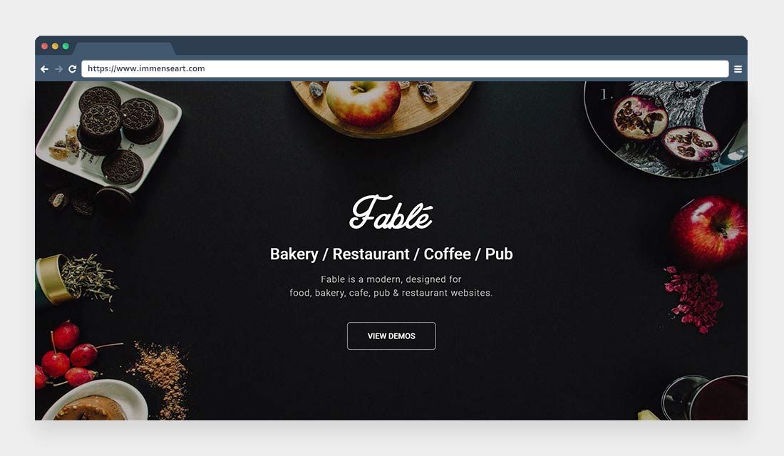 Fable-Restaurant Bakery Cafe Pub WordPress Theme