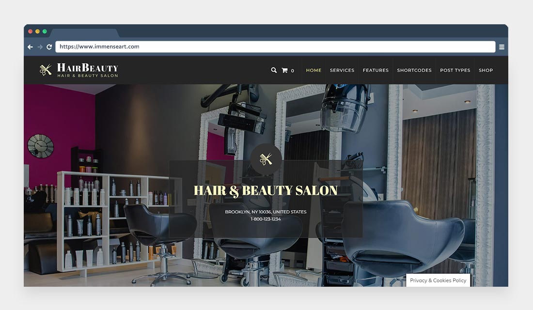 Hair Beauty-Barber and Stylist WordPress Theme