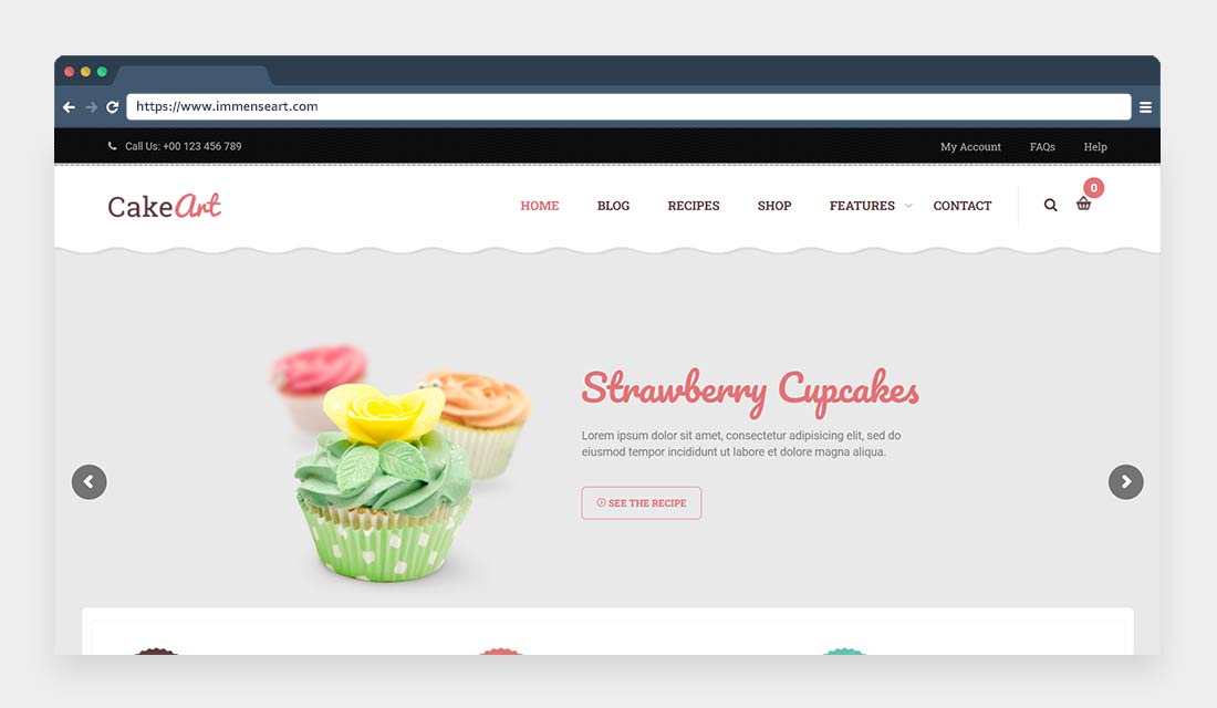 Levain-Cake WordPress Theme