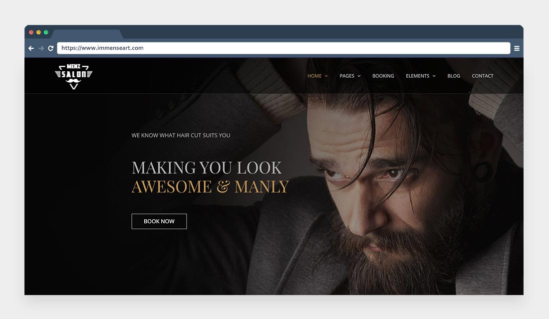 MenzSalon-Barber & Salon WordPress Theme