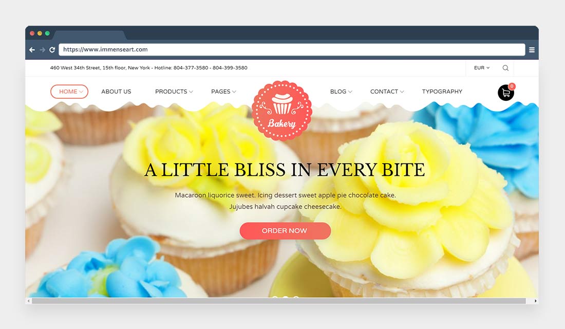 Noucake-Bakery WordPress Theme