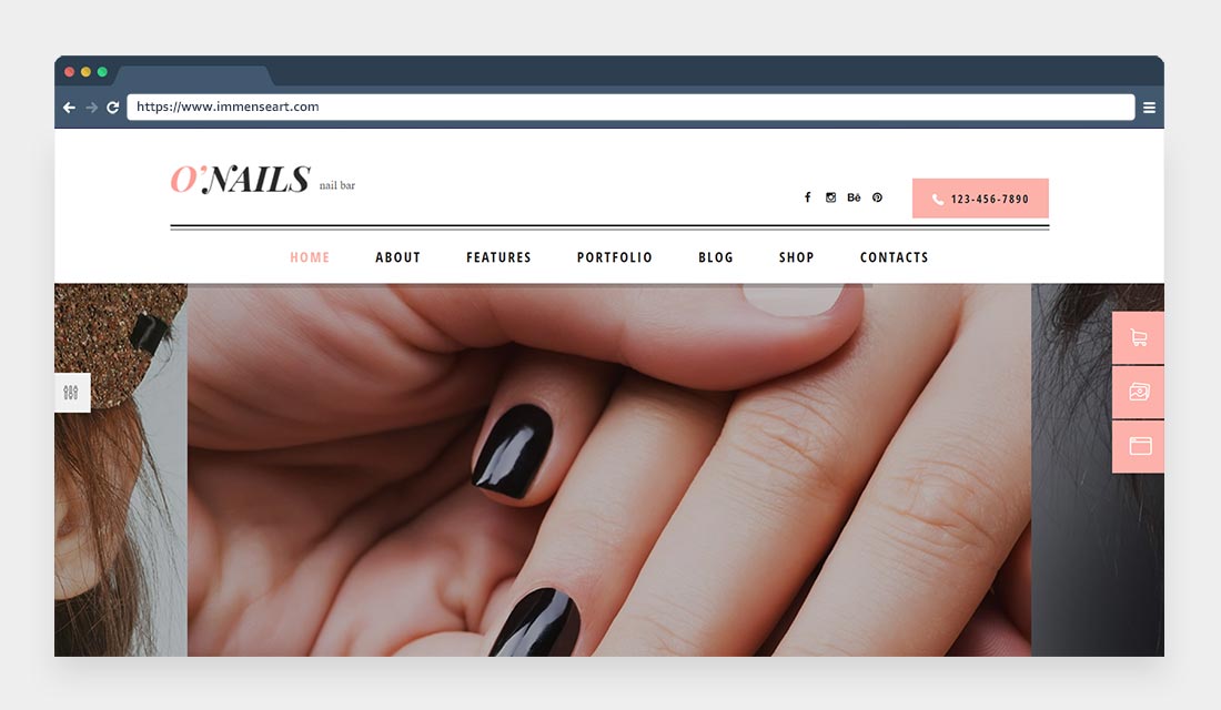 O’Nails - Nail Bar & Beauty Salon Wellness WordPress Theme