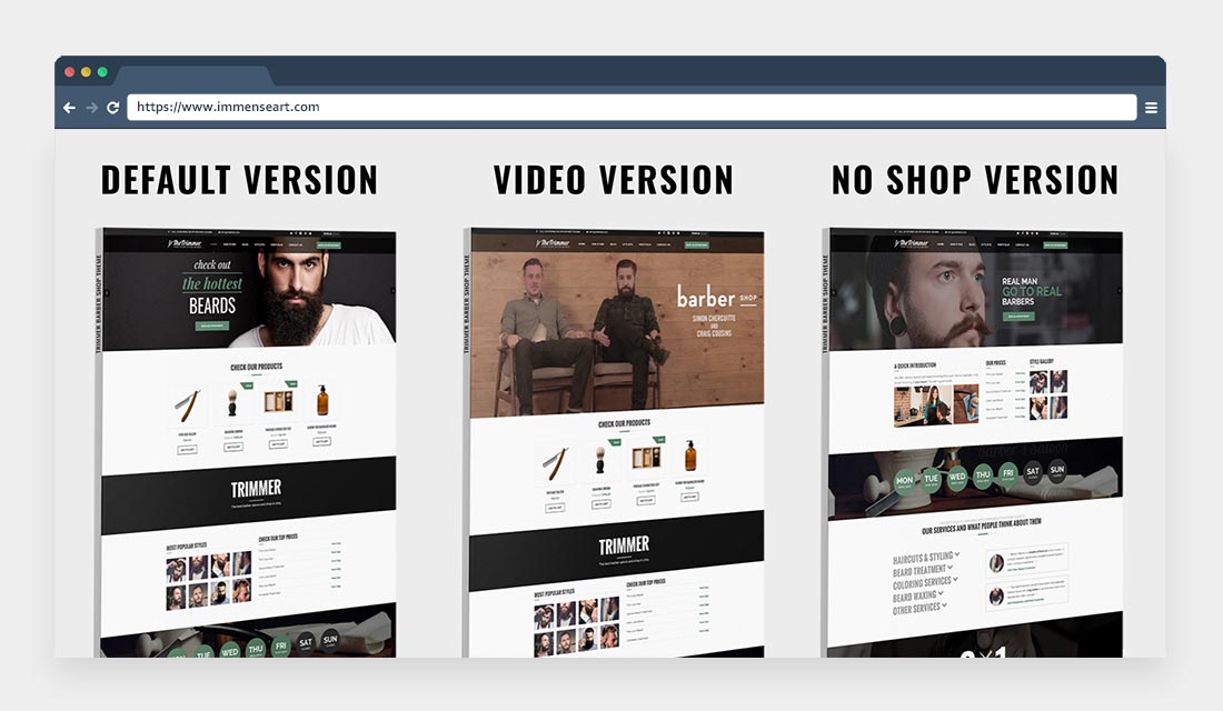 Trimmer-WordPress Theme for Barber Shops