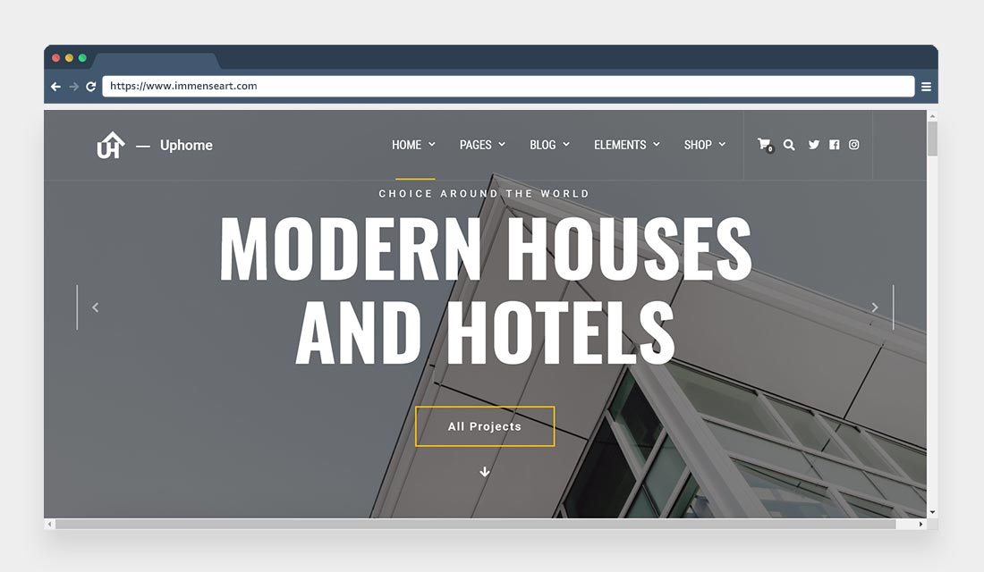 UpHome-Modern Architecture WordPress Theme