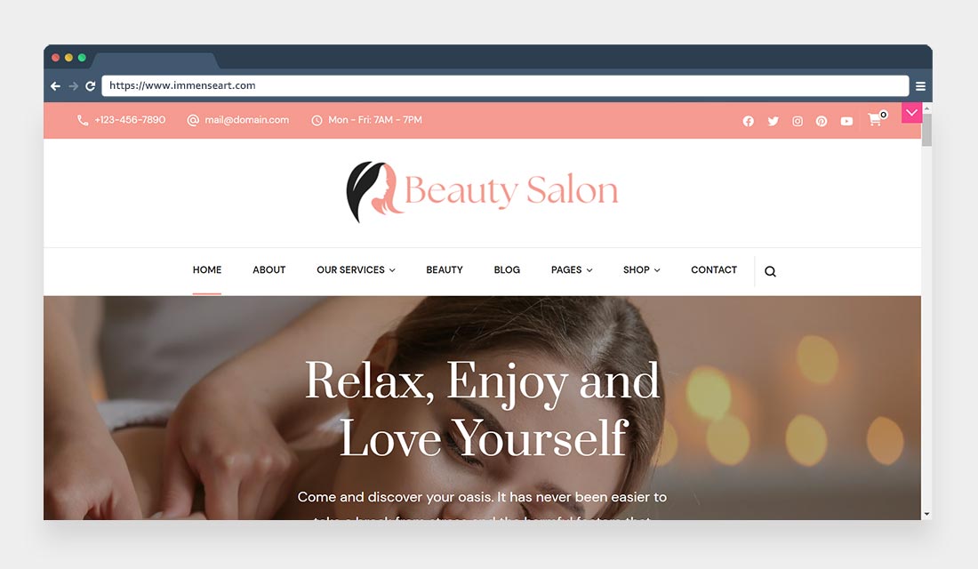 Beauty Salon Lite by Blossom Themes