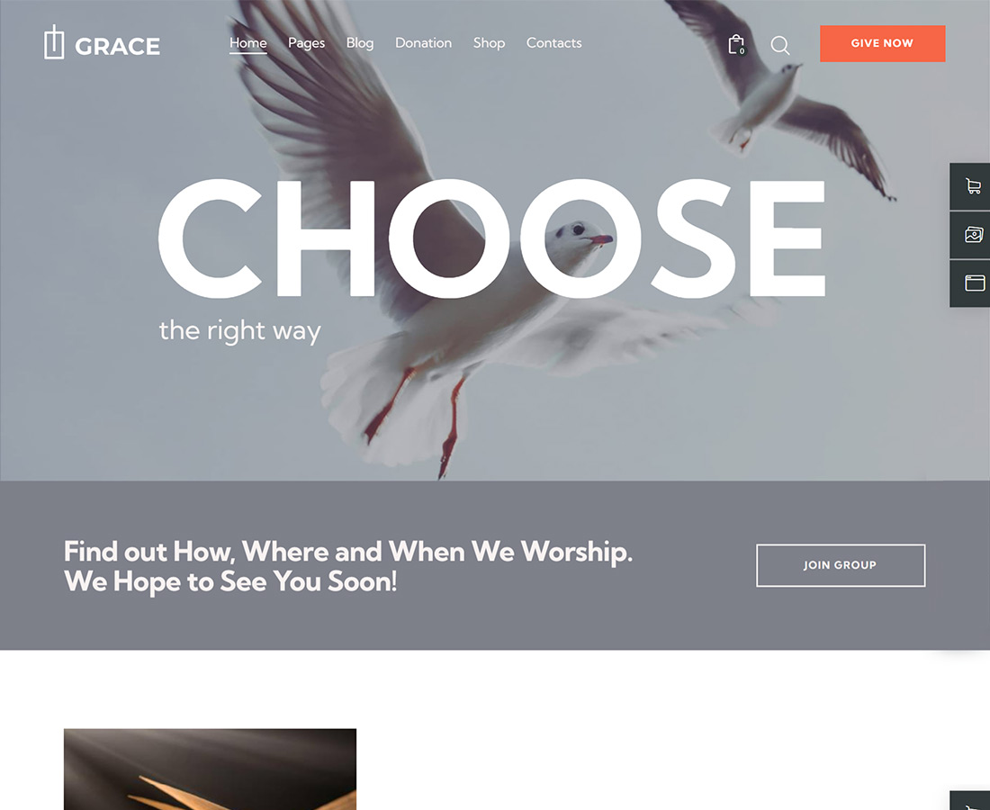 Grace - Church, Religion & Charity WordPress Theme