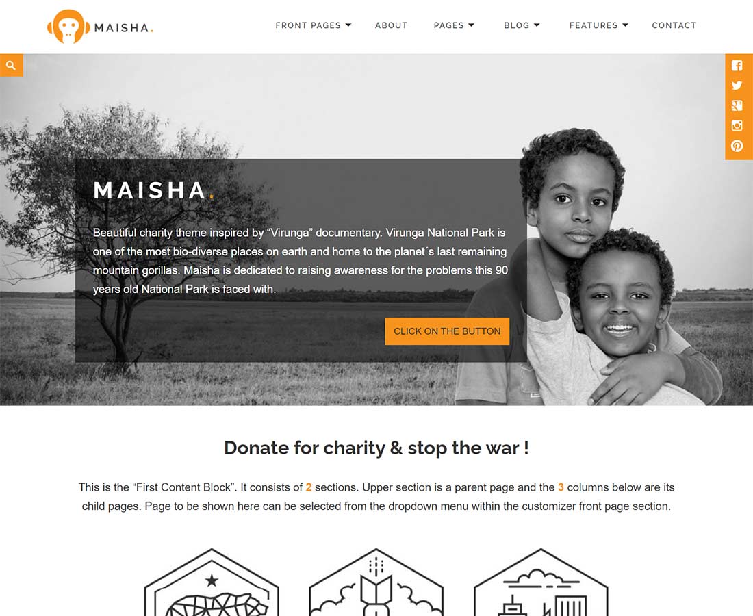 Maisha WordPress Nonprofit Theme
