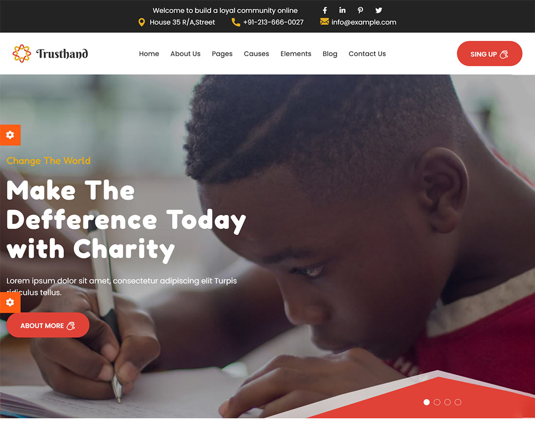 Trusthand - Charity WordPress Theme